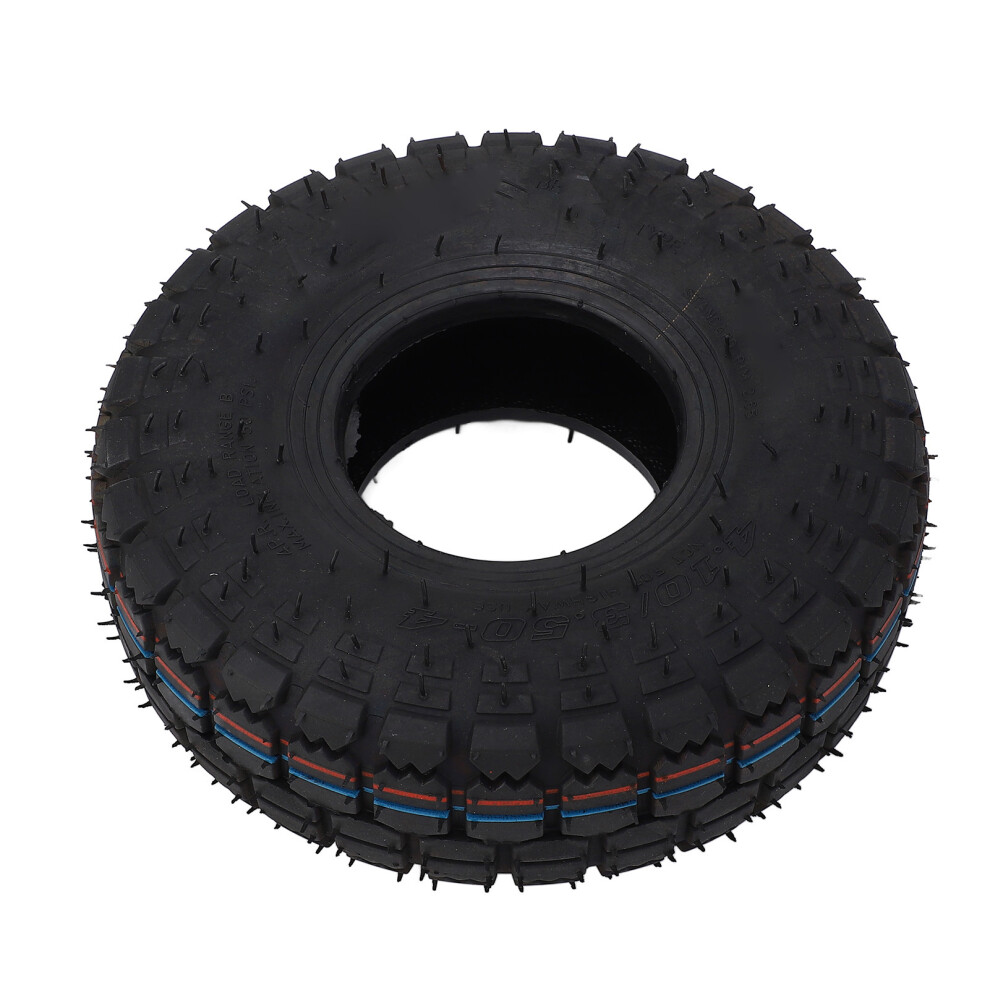 Universal 10 Inch Rubber Tire 4.10/3.50Â4 For Trailer Mower & Hand Cart Use 8091346719055