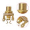 1/4Inch 6.35mm Mono Jacks Socket Nut and-Gold single pack 7