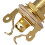 1/4Inch 6.35mm Mono Jacks Socket Nut and-Gold single pack 6