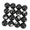 16pcs Pool Eight Ball 2.3in Diameter Black Resin 3
