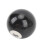 16pcs Pool Eight Ball 2.3in Diameter Black Resin 15