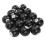 16pcs Pool Eight Ball 2.3in Diameter Black Resin 10