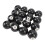 16pcs Pool Eight Ball 2.3in Diameter Black Resin 2