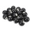 16pcs Pool Eight Ball 2.3in Diameter Black Resin 7