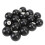 16pcs Pool Eight Ball 2.3in Diameter Black Resin 9