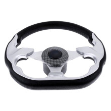 Aluminium Alloy 310mm Boats Steering Wheel 3 Spokes Tapered