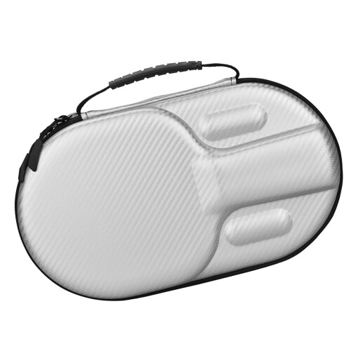 Reinforced Pingpong Bat Protective Bag Zippers Enclosure-Silver