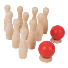 Wooden Bowling Toys for Boys and Girls Age 3+ - Family Interaction Playset, Safe Material, Fun Indoor Activity