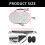 Reinforced Pingpong Bat Protective Bag Zippers Enclosure-Silver 4