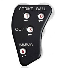 Referee Indicator Baseball Clickers 4 Wheel Baseball Umpire