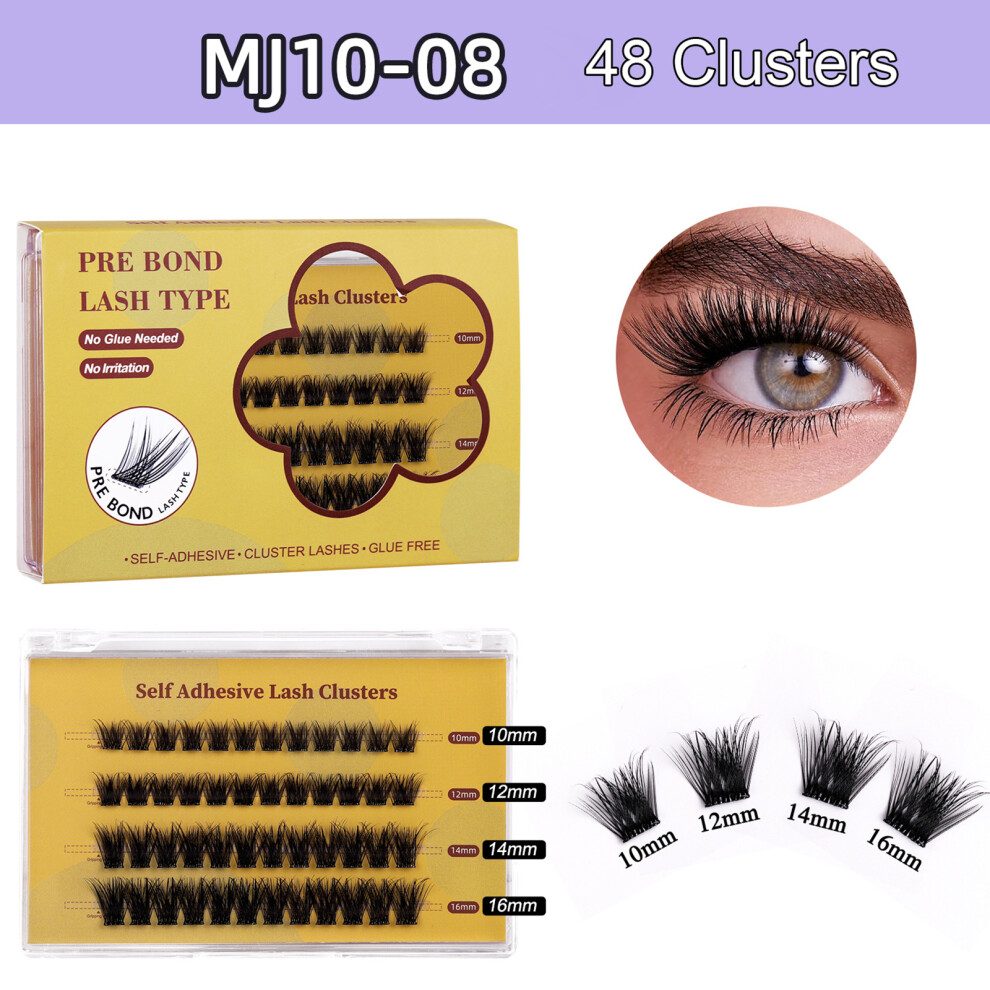 False Eyelash Clusters Kit 100-200 Clusters Self-Adhesive, 10mm-16mm