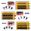 False Eyelash Clusters Kit - 10-16mm Black Self-Adhesive Lash Sets 6