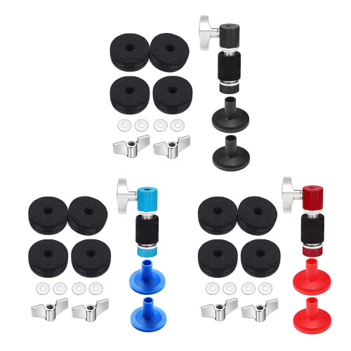 13Pcs Replacement Drums Felt Set Drum Stand Felt-Black 1