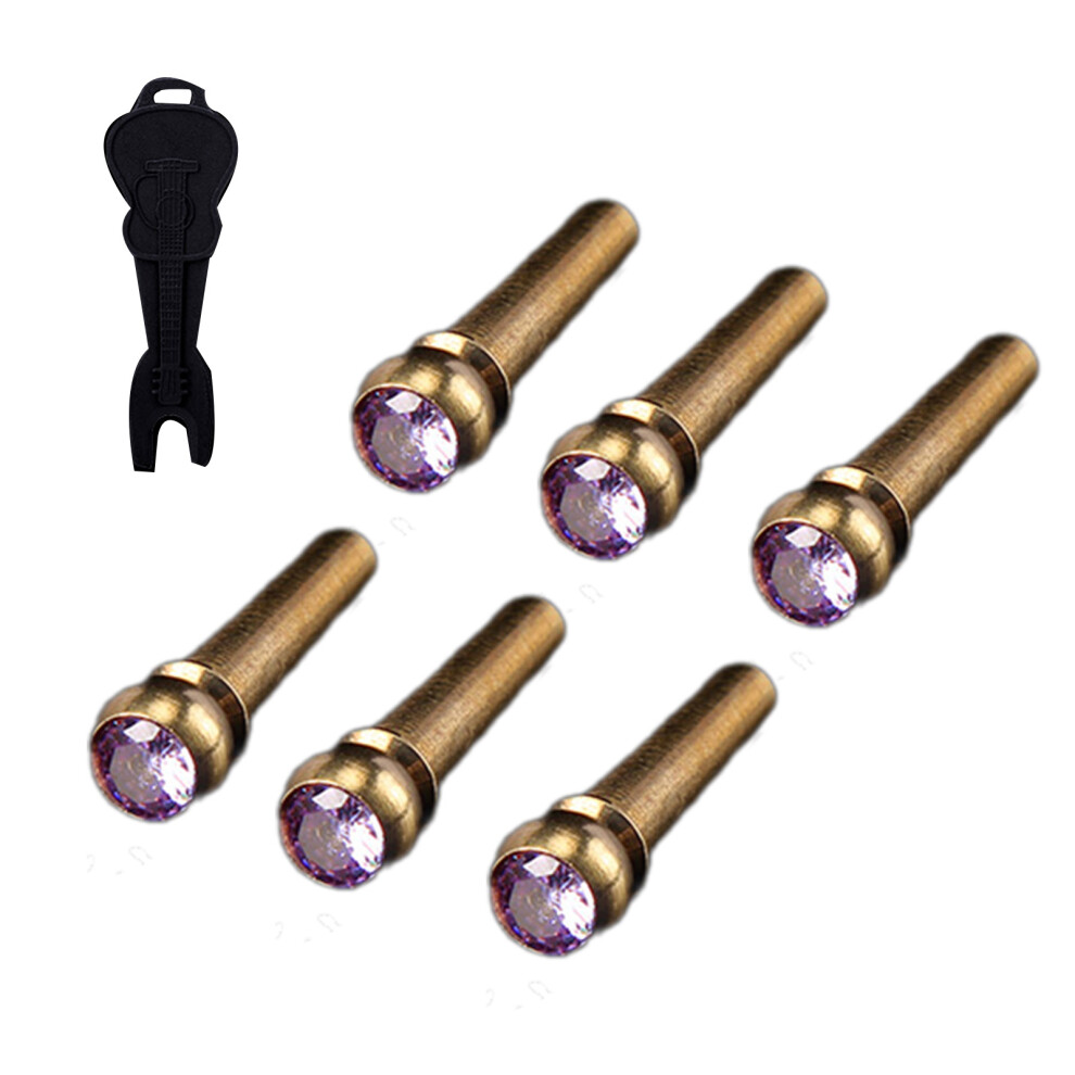 6 Count Guitar String Pins Crafted from Sturdy Materials-Purple-image-OPC-PKCBK8H-NEW