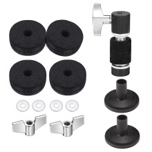 13Pcs Replacement Drums Felt Set Drum Stand Felt-Black