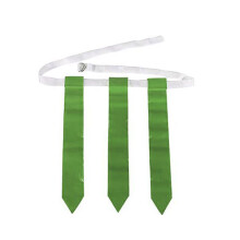 Outdoor Football Belt Soccer Flags Soccer Game-Green 3 items