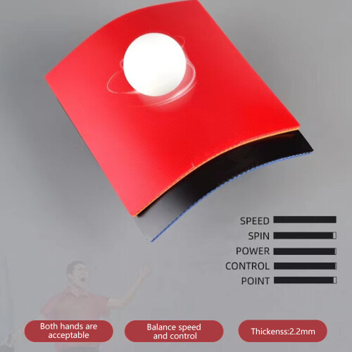 PingPong Sheet Rubber Table Tennis Bat Replacement-Black 2