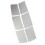 6Pcs Longboards Surfboard Skid Pad Antislip Surfing-Light Grey 1