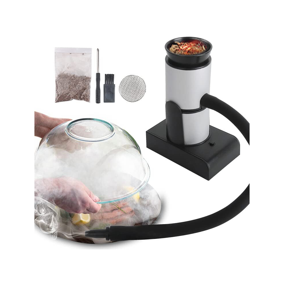Salmon/Silver Portable Cold Smoker Cocktail Smoker Kit, Handheld Smoke Infuser For Wood Cocktails, Sous Vide Meat &
