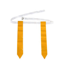 Flags Belt Adjustable Soccer Belt Outdoor-Yellow 2 items