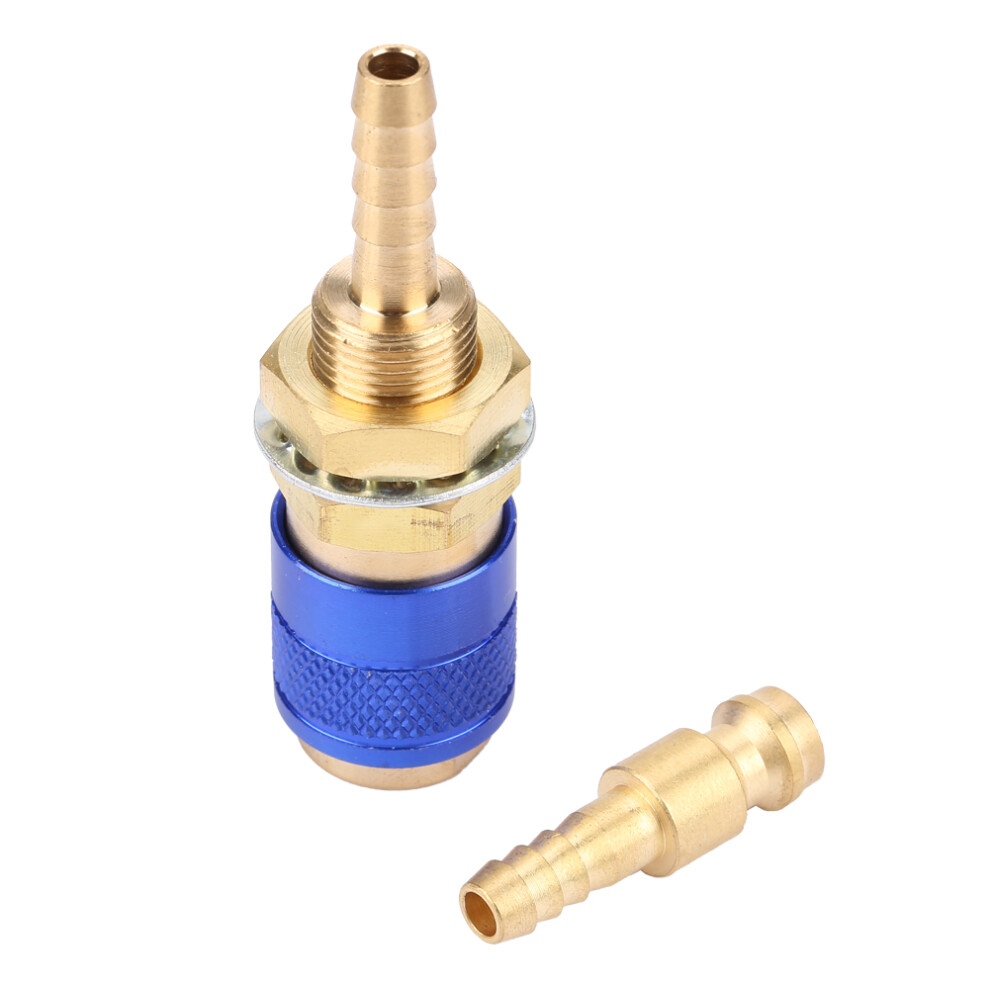 M6 Gas & Water Quick Connector For Mig Tig Blue