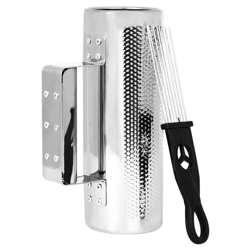 Metal Guiro Percussion Instrument Training Tool with Scraper,