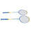 1 Pair Badminton Racket Set with 3 Nylon 4
