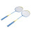 1 Pair Badminton Racket Set with 3 Nylon 6