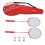 1 Pair Badminton Racket Set with 3 Nylon 1
