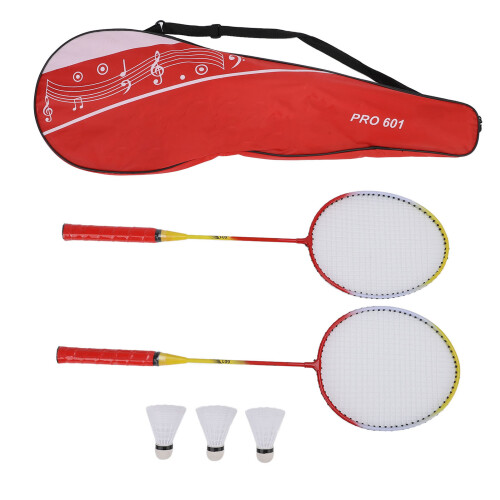 1 Pair Badminton Racket Set with 3 Nylon