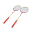 1 Pair Badminton Racket Set with 3 Nylon 8