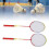 1 Pair Badminton Racket Set with 3 Nylon 11