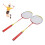 1 Pair Badminton Racket Set with 3 Nylon 12