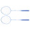 2 Player Badminton Set High Value Sponge Handle 8