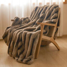 (Brown, 160*200cm) Solid Color Blanket, 1 Count Double Layer Soft Comfortable Throw Blanket without Pillowcase, Warm Napping Blanket for Home Office Travel