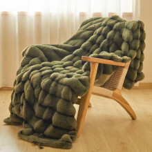 (Pine Green, 100*160cm) Solid Color Blanket, 1 Count Double Layer Soft Comfortable Throw Blanket without Pillowcase, Warm Napping Blanket for Home Office Travel