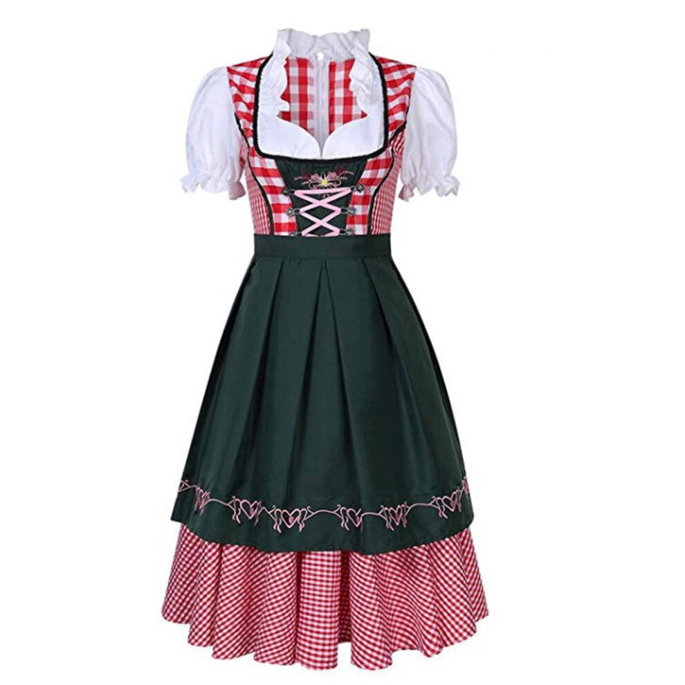 Women's Body Sculpting Oktoberfest Dress Costume in Medieval Style, Size A S, Perfect for Halloween Celebrations
