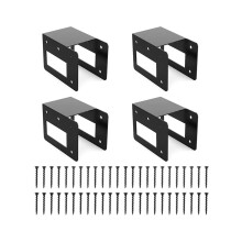 Firewood Log Rack Outdoor Heavy Duty Steel Firewood Holder Storage Kit for Large Logs and Easy Assembly