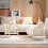 SoBuy Set van 2 Salontafels - Rubberhout - Wit 2