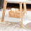 SoBuy Set van 2 Salontafels - Rubberhout - Wit 8