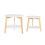 SoBuy Set van 2 Salontafels - Rubberhout - Wit 1