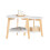 SoBuy Set van 2 Salontafels - Rubberhout - Wit 15