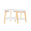 SoBuy Set van 2 Salontafels - Rubberhout - Wit 16