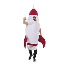 Costume adulte de vaisseau-fusée, tenue de cosplay amusante de navette spatiale pour hommes et femmes, costume d'Halloween sur le thème de l'espace