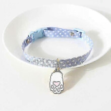 Cat Collar with Pendant, Safety Adjustable Cat Collars Set M Size