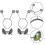 2set Alien Glasses 3