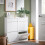 Dulap pantofi SoBuy alb 98x19x95cm 13