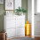 Dulap pantofi SoBuy alb 98x19x95cm 14
