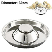 Stainless Steel Dog Bowl  Hammered Puppy Litter Food Feeding Weaning