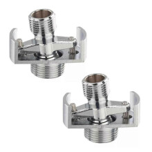 2x Adjusting The Angle Of Intake Pipe Copper Shower Head Angled Curved Foot Eccentric Screw Corner-D
